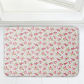 Modernes Vintages Blumenbad Rose Badematte