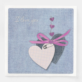 Modernes Vintages Blumenpapier-Abendessen Napkins Serviette