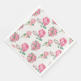 Modernes Vintages Blumenpapier-Abendessen Napkins Serviette