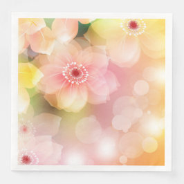 Modernes Vintages Blumenpapier-Abendessen Napkins Serviette