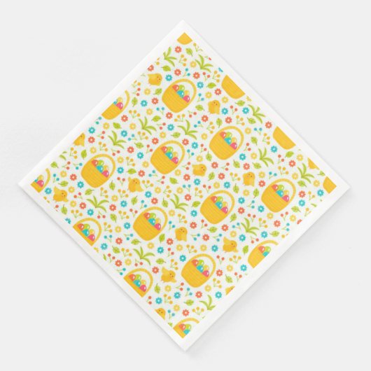 Modernes Vintages Blumenpapier-Abendessen Napkins Serviette (Ecke)