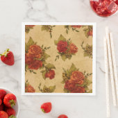 Modernes Vintages Blumenpapier-Abendessen Napkins Serviette (Beispiel)