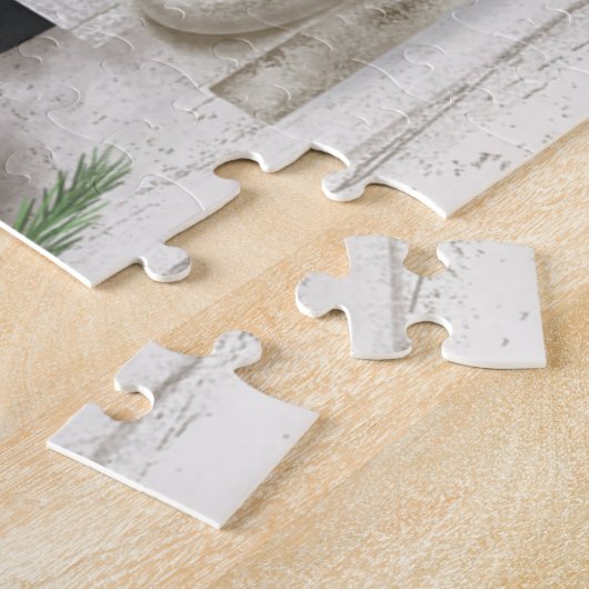 Modernes Vintages Blumenpuzzle Puzzle (Seite)