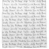 Modernes Vintages elegantes inspirational Skript Duschvorhang (Vorderseite)