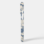 Modernes Vintages Elfenbeinblumenmuster Case-Mate iPhone Hülle (Rückseite / Links)