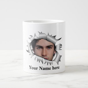 Modernes Vintages Foto nach Maß Jumbo-Tasse