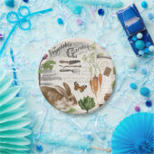 Modernes Vintages Französisches Bauernhaus Kaninch Pappteller (Party)