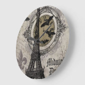 modernes Vintages französisches Halbzeug zwischen Große Wanduhr (Winkel)