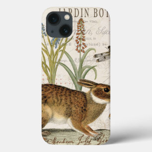 modernes Vintages französisches Kaninchen im Garte Case-Mate iPhone Hülle