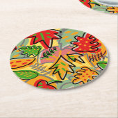 Modernes, Vintages Geschenkdesign für ihre Freundi Runder Pappuntersetzer (Angewinkelt)