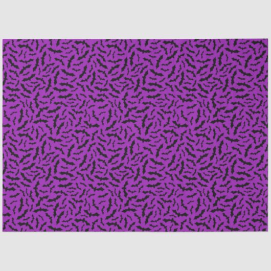 Modernes Vintages Halloween-Lila Becken Seidenpapier (Vorderseite)