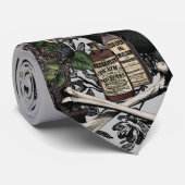 Modernes Vintages Halloween WITCHES BREW Krawatte (Gerollt)