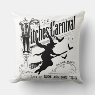 Modernes Vintages Hexenkissen Halloween Kissen