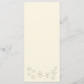 Modernes Vintages Hochzeitsmenü im Mittelalter Menükarte (Rückseite)