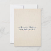 Modernes Vintages ivorisches Brautparty Einladung (Rückseite)