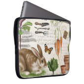 Modernes Vintages Kaninchen Laptopschutzhülle (Vorne Rechts)
