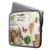 Modernes Vintages Kaninchen Laptopschutzhülle (Vorderseite Links)