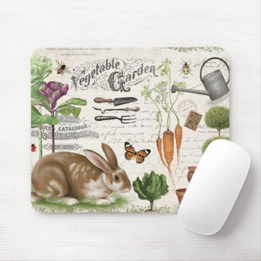 Modernes Vintages Kaninchen Mousepad (Mit Mouse)
