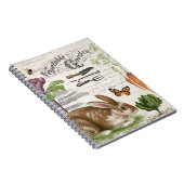 Modernes Vintages Kaninchen Notizblock (Rechte Seite)