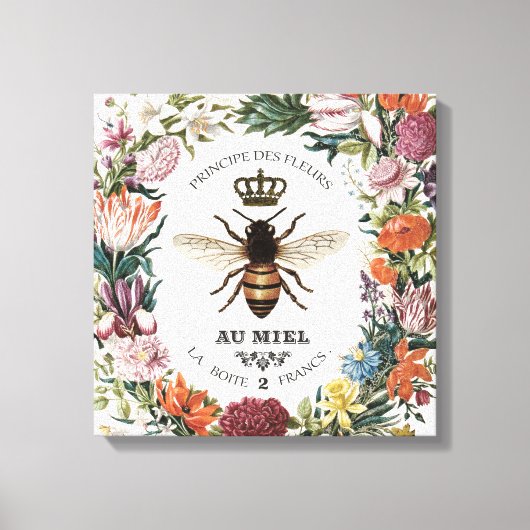 MODERNES VINTAGES KÖRPERBIEN LEINWANDDRUCK (Vorderseite)