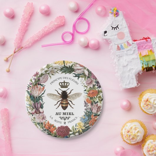 MODERNES VINTAGES KÖRPERBIEN PAPPTELLER (Party)