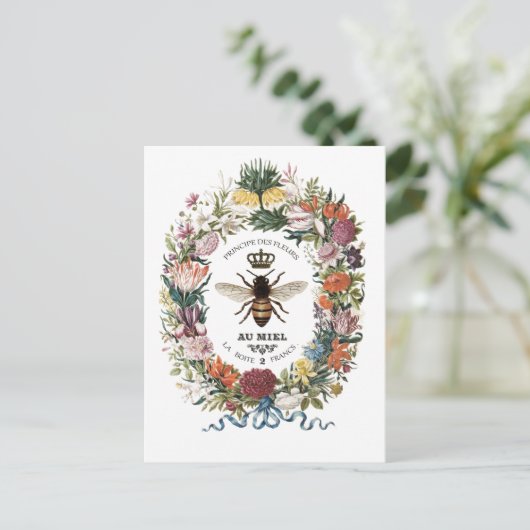 MODERNES VINTAGES KÖRPERBIEN POSTKARTE (Stehend Vorderseite)