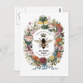 MODERNES VINTAGES KÖRPERBIEN POSTKARTE (Vorne/Hinten)