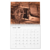 Modernes Vintages Kunstdesign 2024 Monatlich Kalender (Jan 2027)