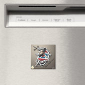 "Modernes Vintages Logo" Magnet (In Situ (Geschirrspüler))