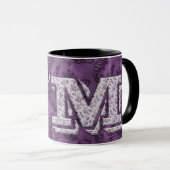 Modernes Vintages M Tasse (VorderseiteRechts)
