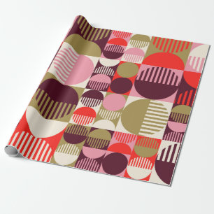 Modernes, Vintages, nahtloses geometrisches Muster Geschenkpapier