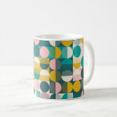 Modernes, Vintages, nahtloses geometrisches Muster Kaffeetasse (VorderseiteRechts)