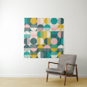 Modernes, Vintages, nahtloses geometrisches Muster Wandteppich (Beispiel (Horizontal))