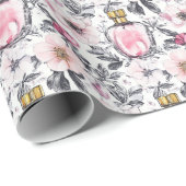 Modernes, Vintages Parfümdesign Geschenkpapier (Rolleneckpunkt)