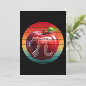 Modernes, Vintages Pi Day Apfelfrucht Einladung (Stehend Vorderseite)