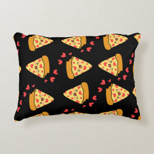 Modernes, Vintages Pizzamuster-Retro Dekokissen
