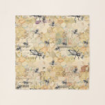 Modernes Vintages Queen Bee Pattern Schal<br><div class="desc">Moderne Vintage Queen Bee gelb Muster. Ideal für einen Imker.</div>