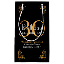 Modernes Vintages Retro Black 30. Geburtstag