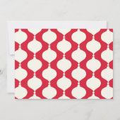 Modernes Vintages Retro Chritsmas Roter Urlaub Ankündigung (Rückseite)