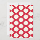 Modernes Vintages Retro Chritsmas rotes Foto Ankündigung (Rückseite)