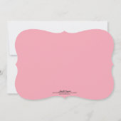 Modernes Vintages Rosen-Tafel-Brautparty Einladung (Rückseite)