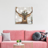 modernes, Vintages, rustikales Waldwild Leinwanddruck (Insitu (Wohnzimmer))