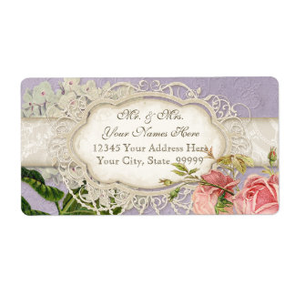 Modernes, Vintages Spitzentea Hydrangea in Rose
