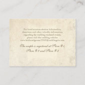 Modernes, Vintages Spitzentea Hydrangea in Rose Begleitkarte (Rückseite)