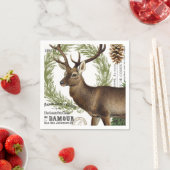 modernes Vintages Waldwild Serviette (Beispiel)