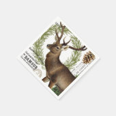 modernes Vintages Waldwild Serviette (Ecke)