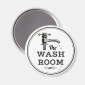 Modernes Vintages Waschbecken Magnet (Vorderseite/Rückseite)