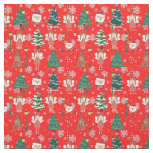Modernes Vintages Weihnachtsmuster Stoff (Muster)