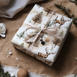 Modernes Vintages Weihnachtswackelpapier für Renti Geschenkpapier