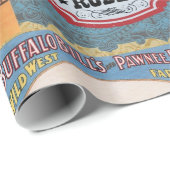 modernes Vintages Westerncowgirl Geschenkpapier (Rolleneckpunkt)